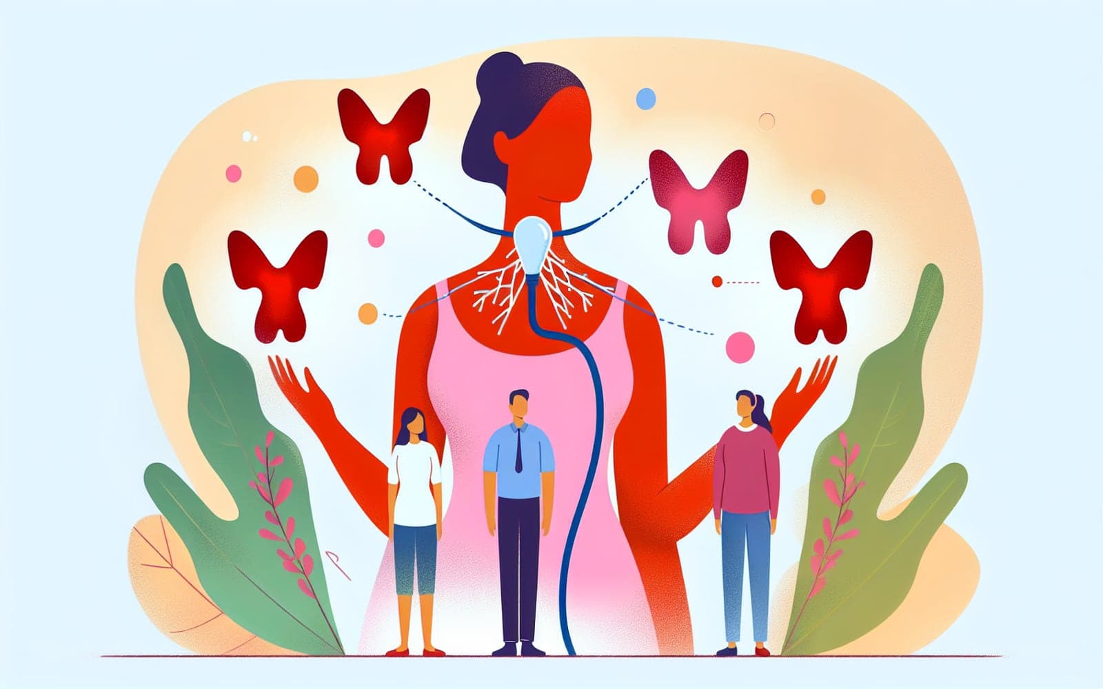 Factors that increase the risk of developing thyroid nodules, including gender, age, and hormonal influences.