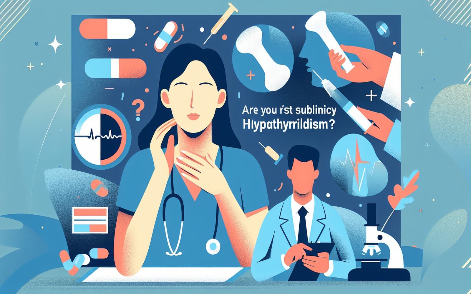 A condition characterized by mildly low thyroid-stimulating hormone (TSH) levels with normal thyroid hormone levels, often found in older adults and those receiving excessive thyroid hormone therapy.