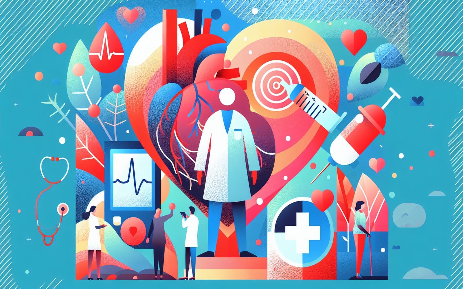 The relationship between blood sugar control and heart health, focusing on the management of glycemic levels to prevent cardiovascular complications.