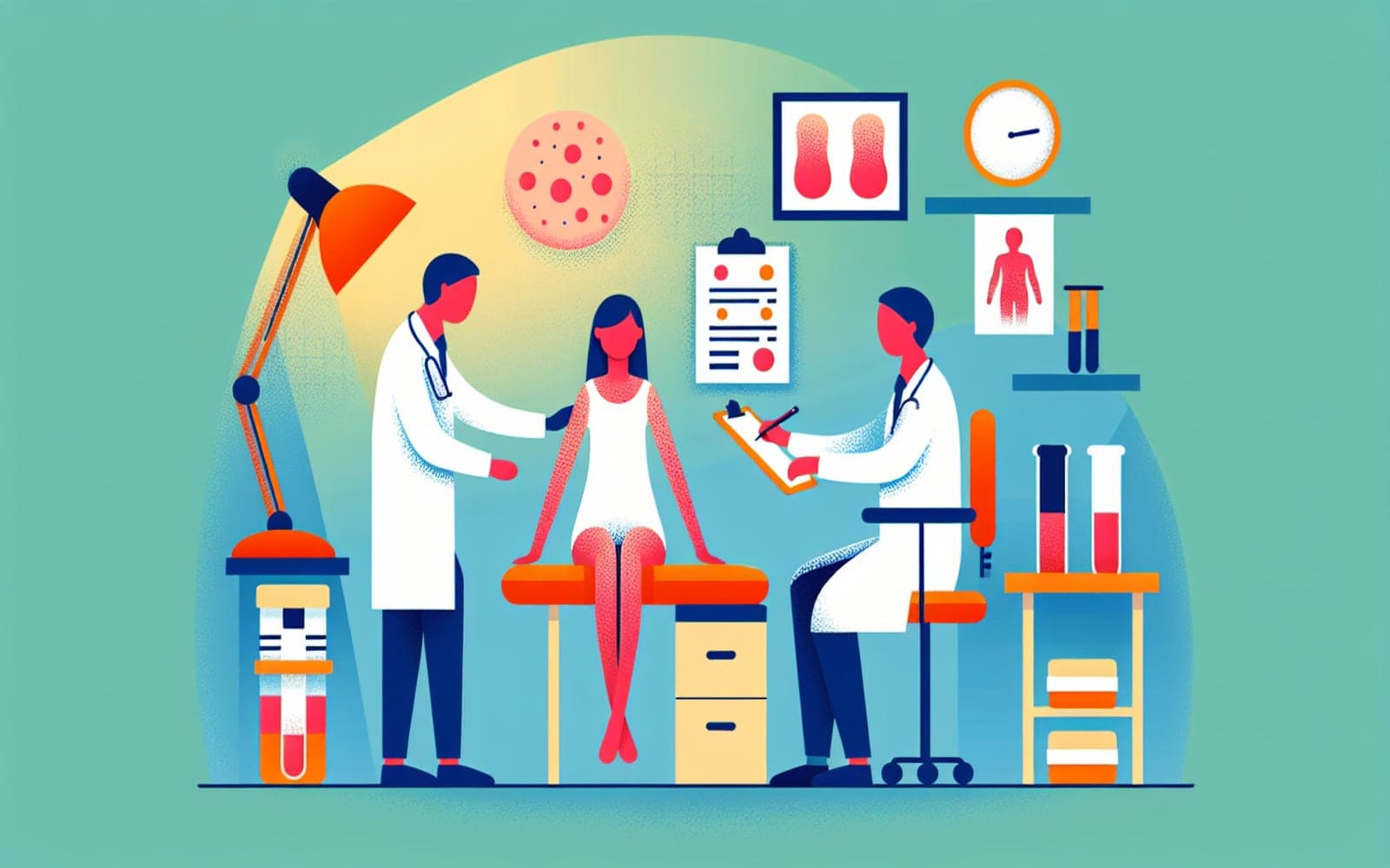 Dermatomyositis is an inflammatory disease marked by muscle weakness and a distinctive skin rash. Accurate diagnosis involves blood tests for muscle enzymes and MRI scans to assess muscle inflammation.