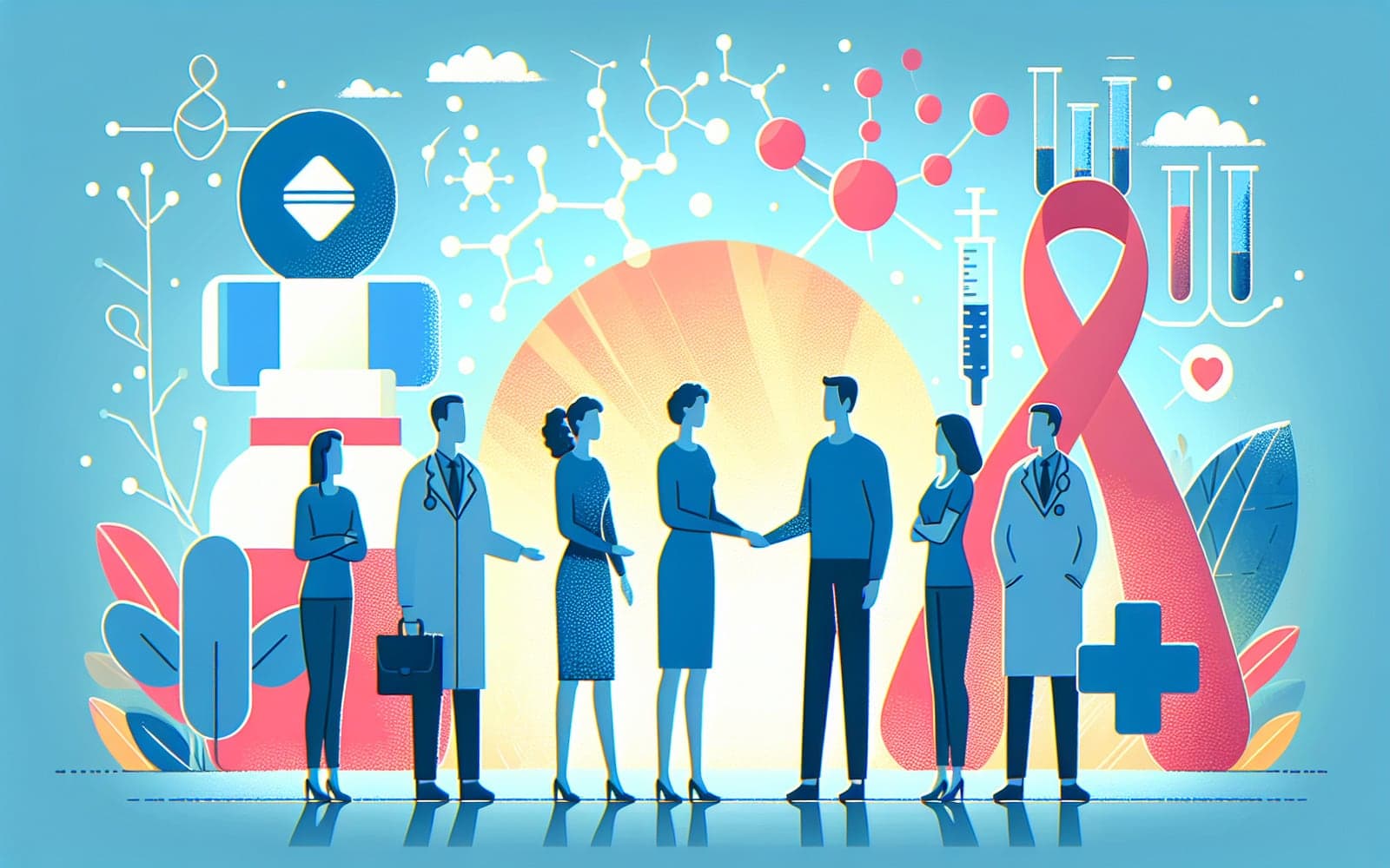 Drugs that target the BCR::ABL1 protein, revolutionizing the treatment of Chronic Myeloid Leukemia by blocking cell growth and offering effective disease control.