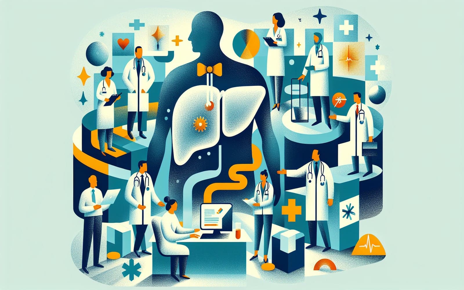 Hepatocellular carcinoma (HCC) is a primary liver cancer that requires complex management involving a team of healthcare professionals for effective treatment.