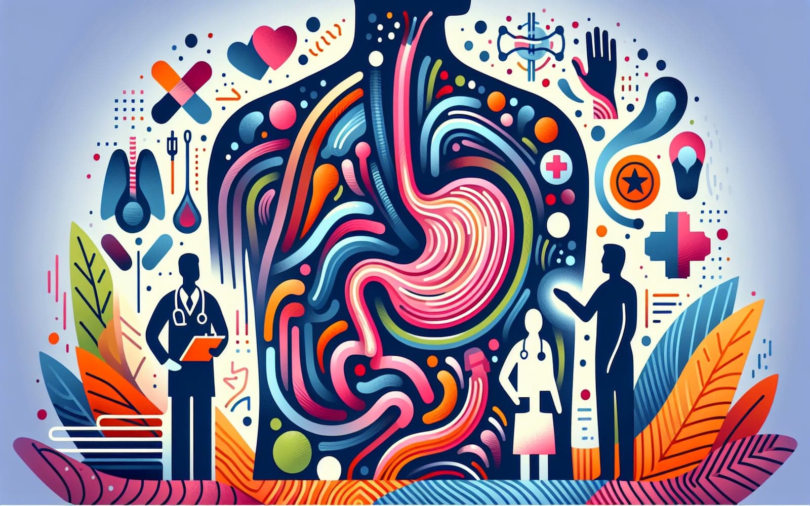 A range of surgical procedures including simple closure, partial gastrectomy, and vagotomy aimed at treating severe complications from peptic ulcers.