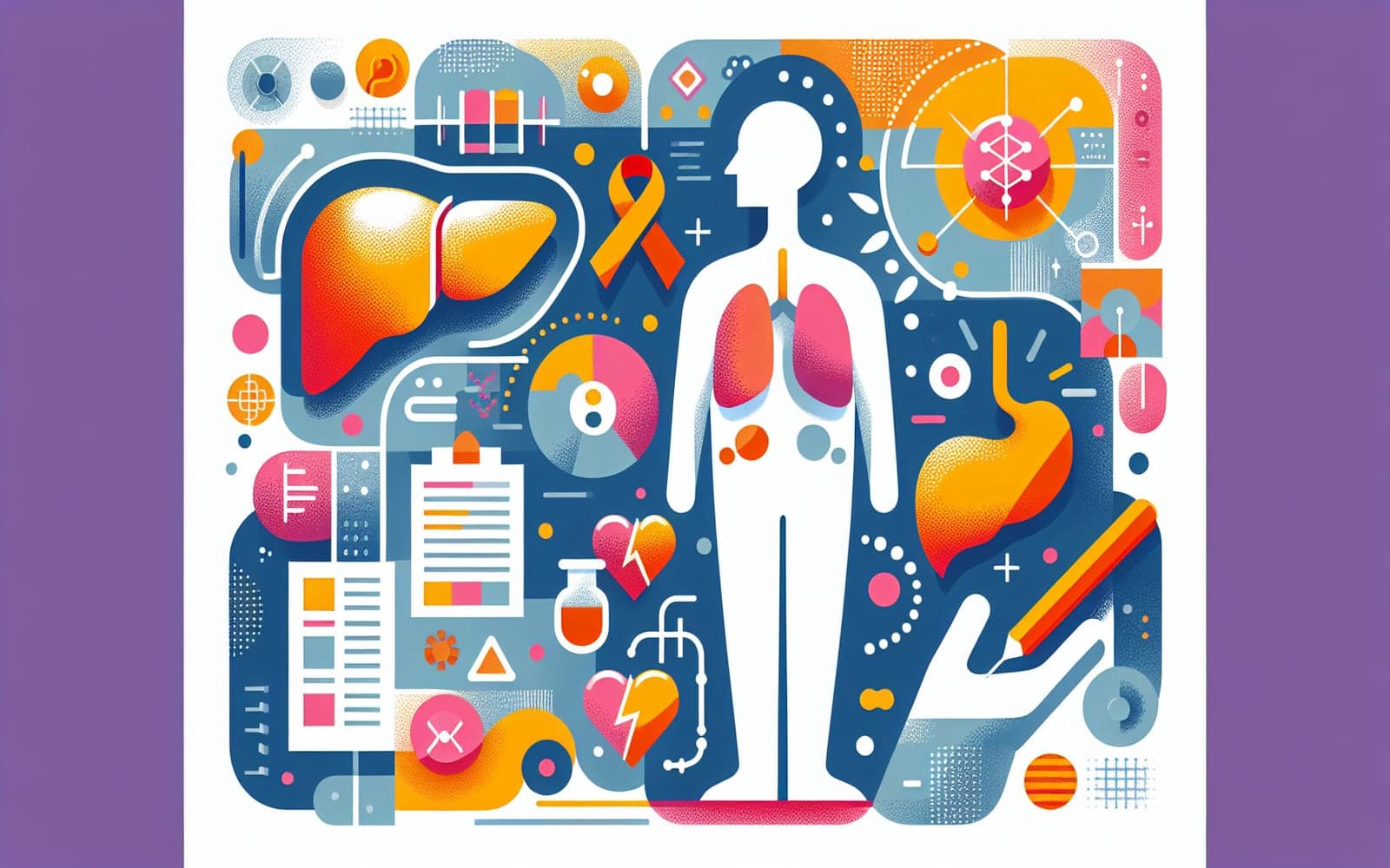 Hepatocellular carcinoma (HCC) is an aggressive form of liver cancer that develops in people with chronic liver disease, often linked to cirrhosis or hepatitis infections.