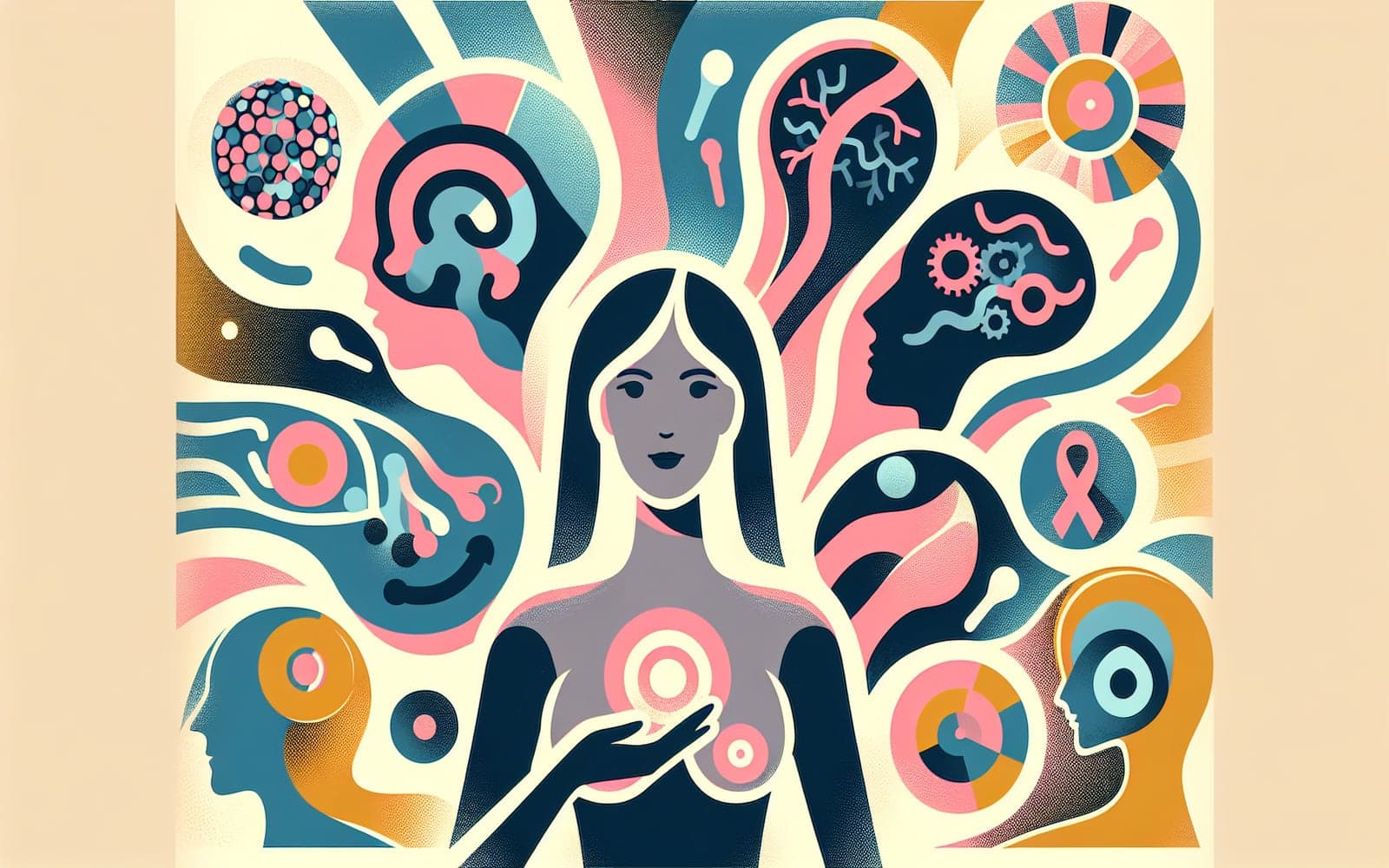 Factors contributing to the risk of developing Paget disease of the breast, including age, gender, and underlying breast cancer.