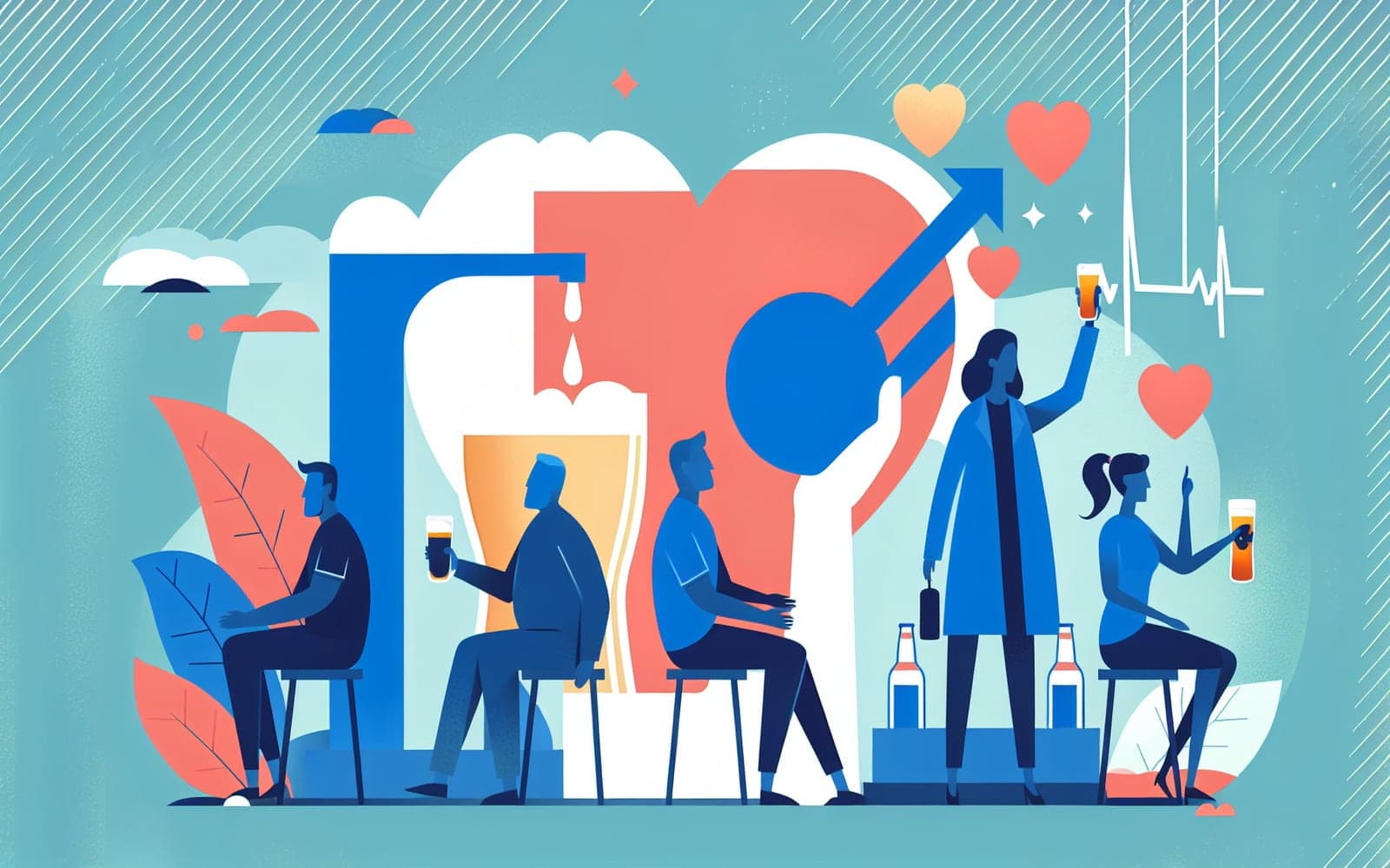 A study exploring the potential benefits and risks of moderate alcohol consumption on cardiovascular health.
