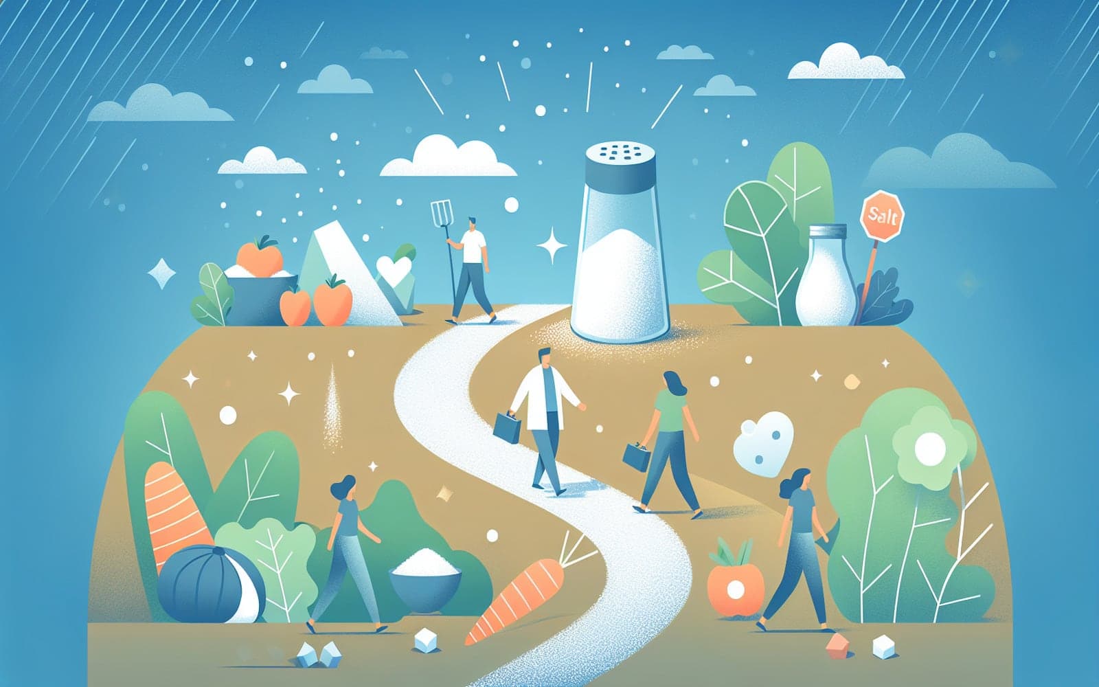 A diet focused on reducing salt intake to prevent hypertension and cardiovascular diseases.