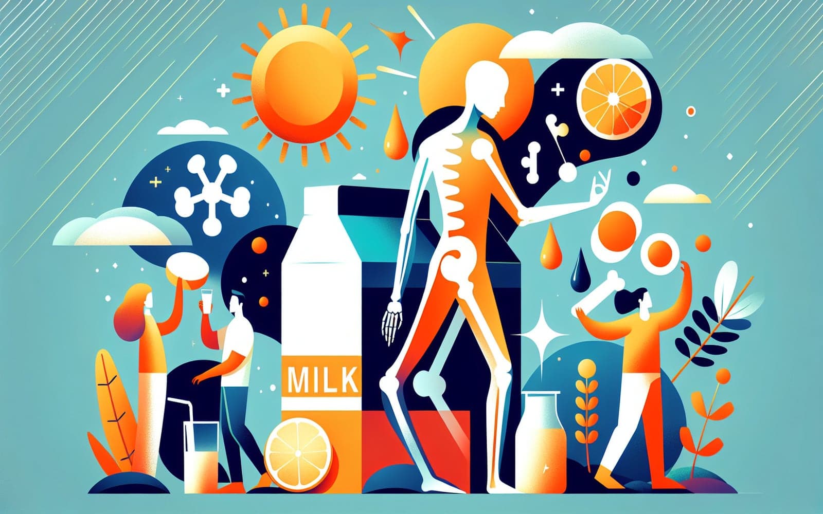 Calcium and vitamin D are vital nutrients in preventing osteoporosis by maintaining bone density and reducing fracture risks.