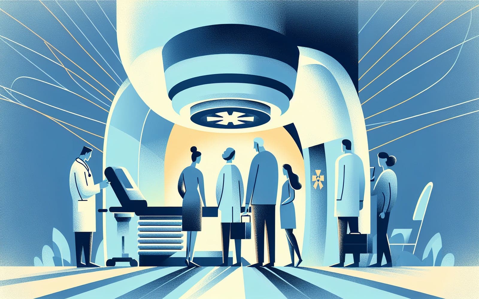 Radiation therapy equipment, including linear accelerators, are used to deliver high-energy rays precisely to cancer cells, minimizing damage to healthy tissue.