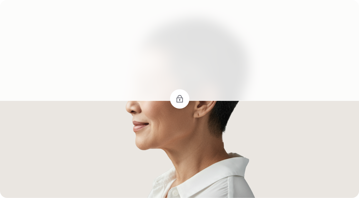 Healthcare professional with shield and lock symbols representing HIPAA-compliant privacy and data security measures