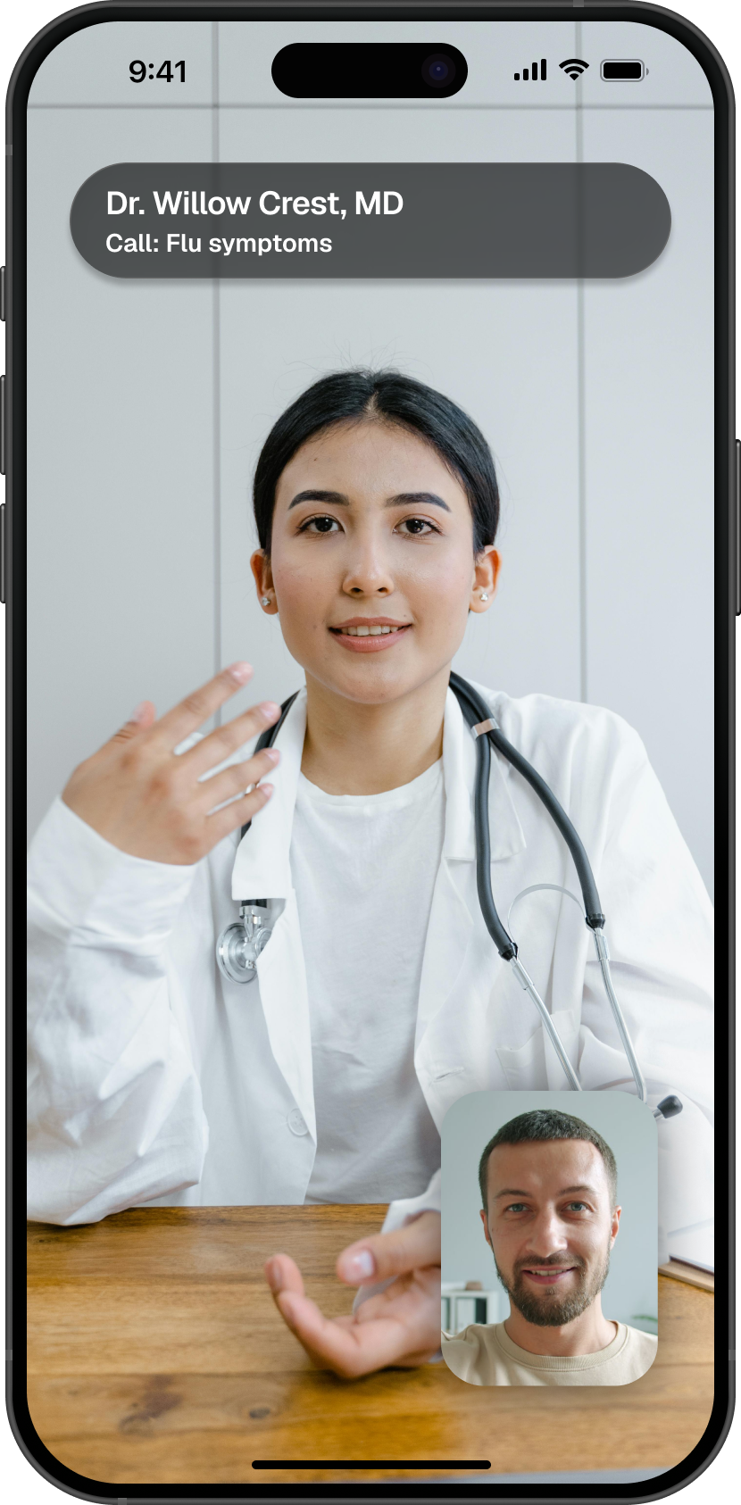 Video call with Dr. Willow Crest