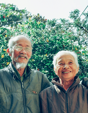 Couple discussing health together
